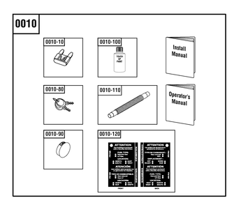 Manuals And Accessories Group Diagram and Parts List for 040604-00  Briggs and Stratton Generator